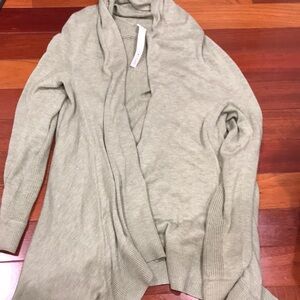lululemon athletica Light Green Open Cardigan
